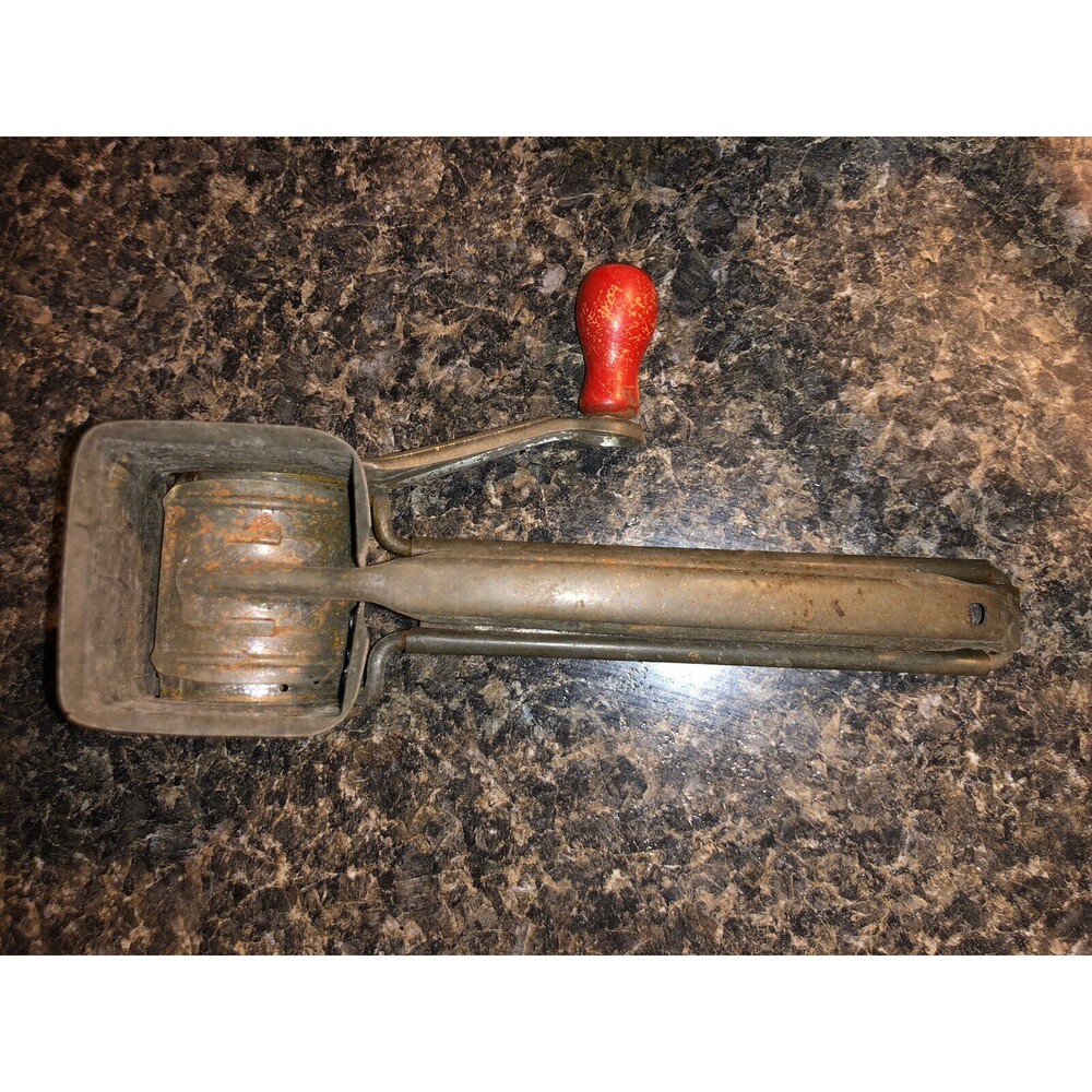 MOULI Cheese Grater Vintage Made In France Original Red Wood Handle